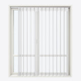 Stripe Brilliant White Day & Night Vertical Sheer 40cm - Zen Shades