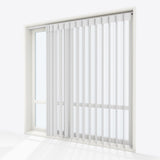 Stripe Brilliant White Day & Night Vertical Sheer 40cm - Zen Shades