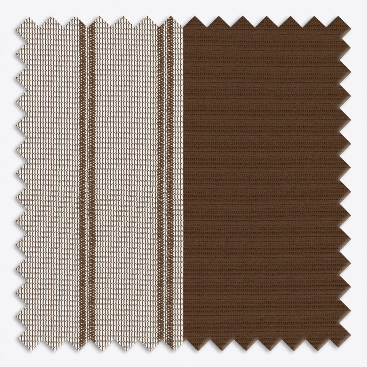 Stripe Cocoa Day & Night Vertical Sheer 40cm - Zen Shades