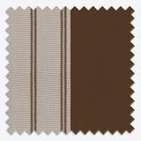 Stripe Cocoa Day & Night Vertical Sheer 40cm - Zen Shades