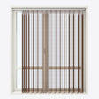 Stripe Cocoa Day & Night Vertical Sheer 40cm - Zen Shades