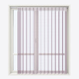 Stripe Elderberry Day & Night Vertical Sheer 40cm - Zen Shades