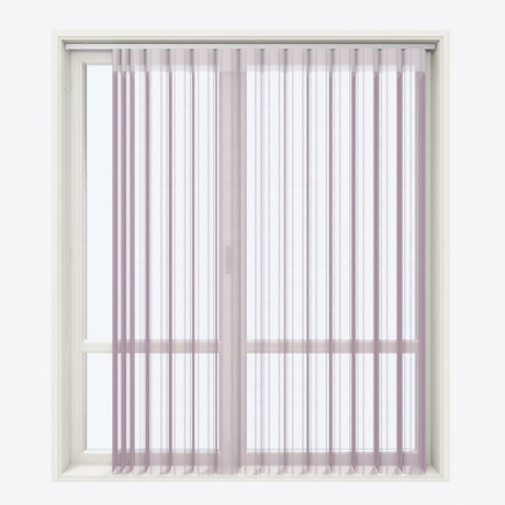Stripe Elderberry Day & Night Vertical Sheer 40cm - Zen Shades