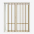 Stripe Fennel Seed Day & Night Vertical Sheer 40cm - Zen Shades