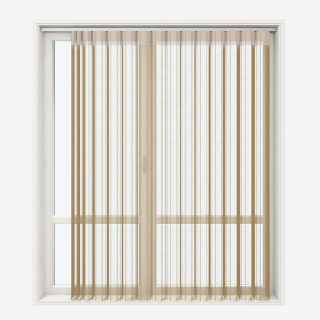 Stripe Fennel Seed Day & Night Vertical Sheer 40cm - Zen Shades