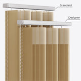 Stripe Fennel Seed Day & Night Vertical Sheer 40cm - Zen Shades