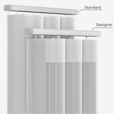 Stripe Flint Gray Day & Night Vertical Sheer 40cm - Zen Shades