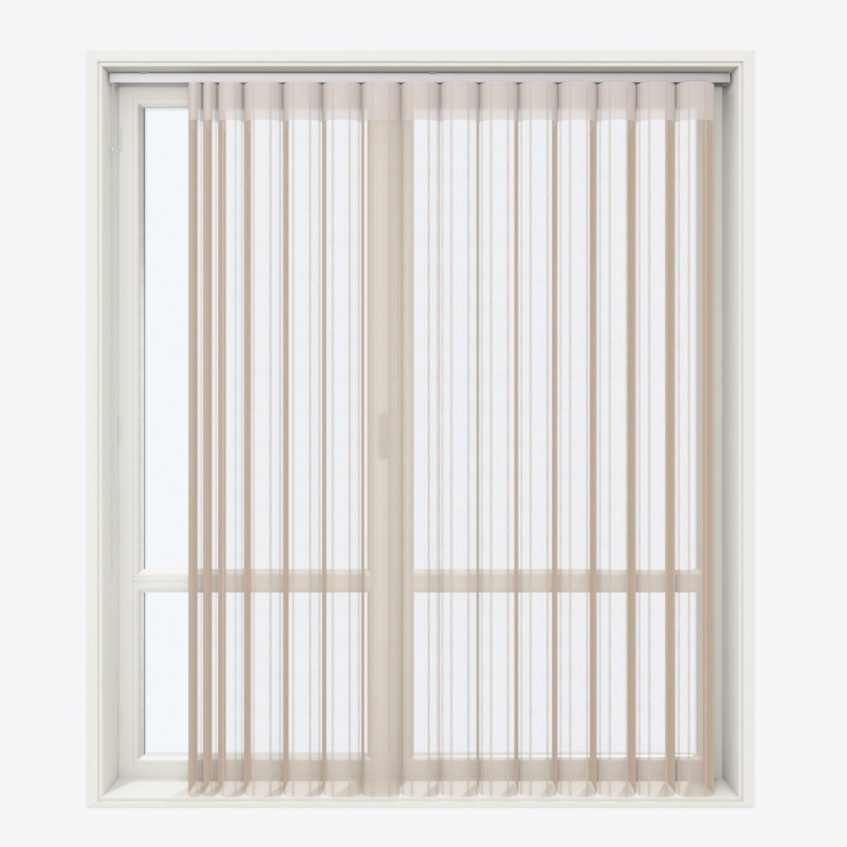 Stripe Gilded Beige Day & Night Vertical Sheer 40cm - Zen Shades