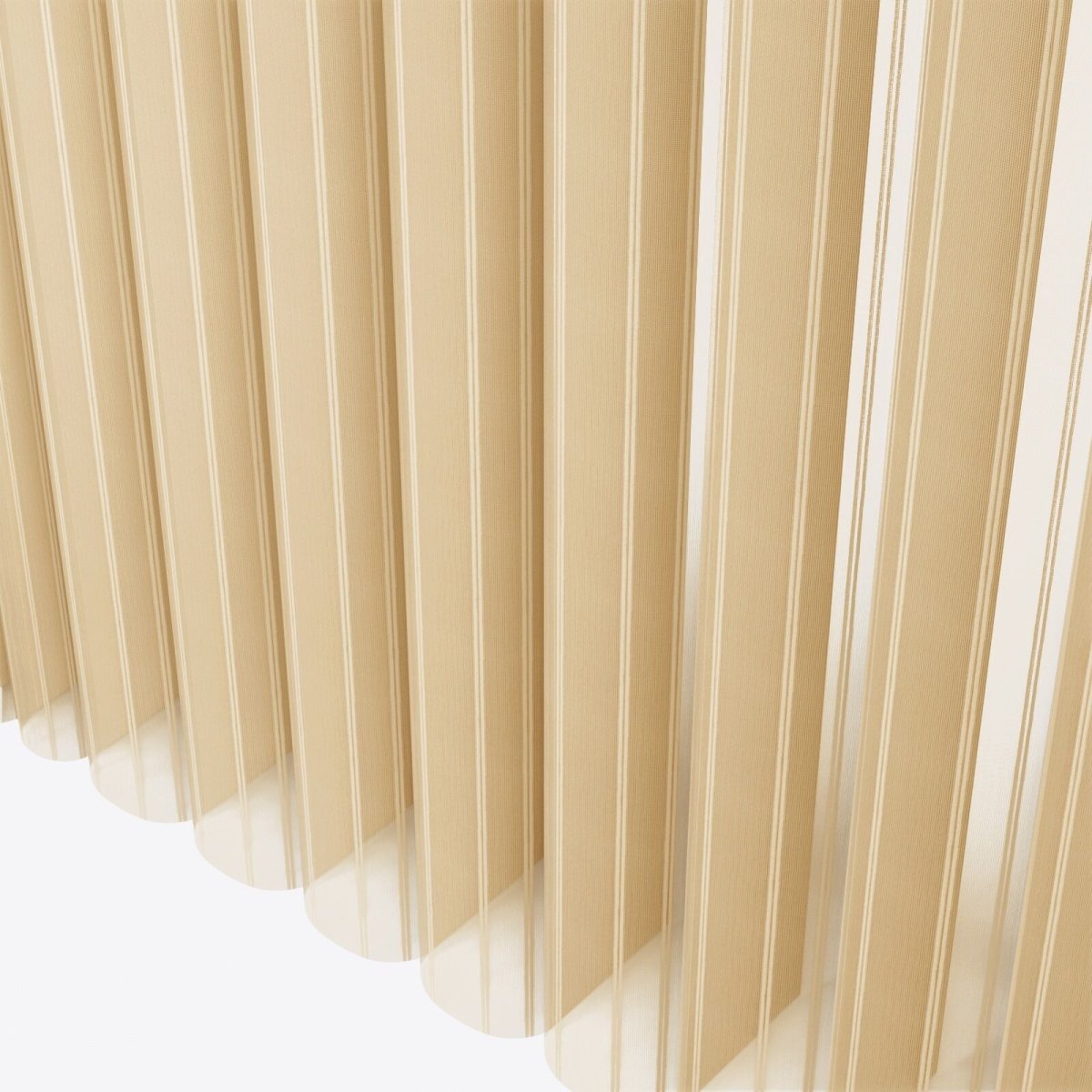 Stripe Honey Peach Day & Night Vertical Sheer 40cm - Zen Shades