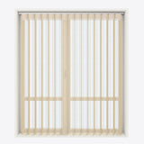 Stripe Honey Peach Day & Night Vertical Sheer 40cm - Zen Shades