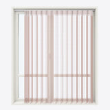 Stripe Mistry Rose Day & Night Vertical Sheer 40cm - Zen Shades