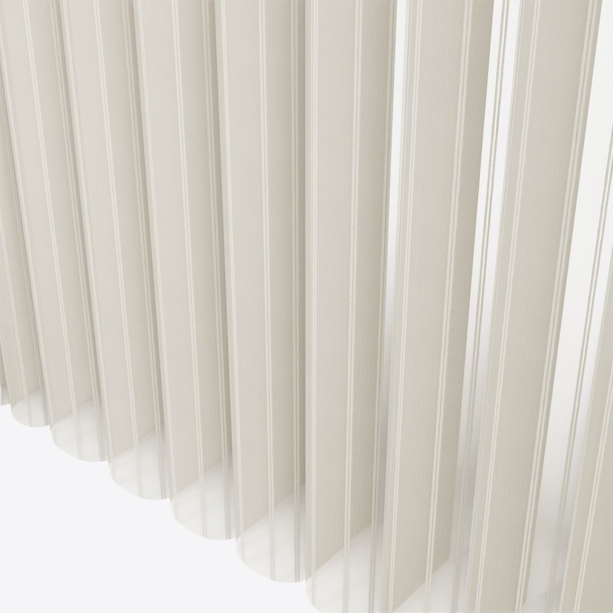 Stripe Moonbeam Day & Night Vertical Sheer 40cm - Zen Shades