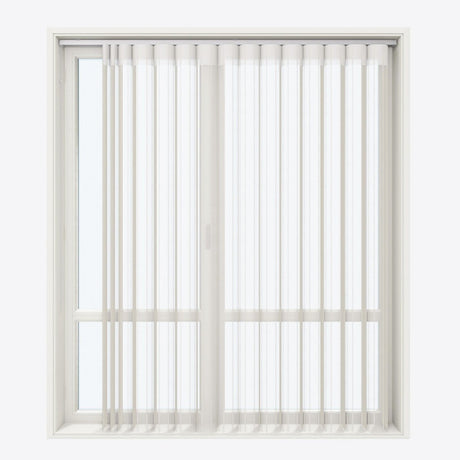 Stripe Moonbeam Day & Night Vertical Sheer 40cm - Zen Shades