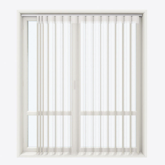 Stripe Moonbeam Day & Night Vertical Sheer 40cm - Zen Shades