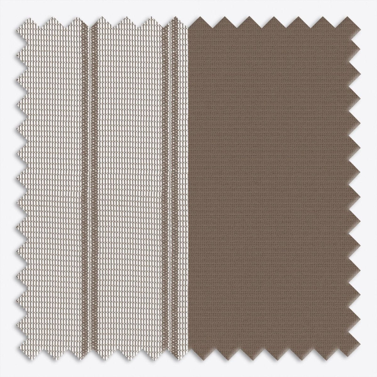 Stripe Morel Day & Night Vertical Sheer 40cm - Zen Shades