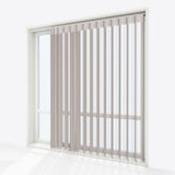 Stripe Oak Brown Day & Night Vertical Sheer 40cm - Zen Shades