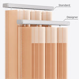 Stripe Peach Nougat Day & Night Vertical Sheer 40cm - Zen Shades