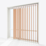 Stripe Peach Nougat Day & Night Vertical Sheer 40cm - Zen Shades