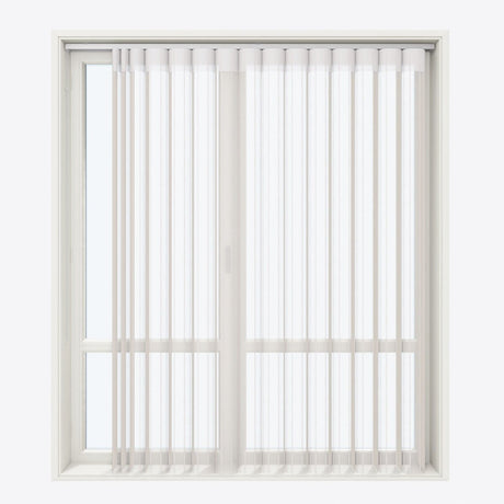 Stripe Pumice Stone Day & Night Vertical Sheer 40cm - Zen Shades