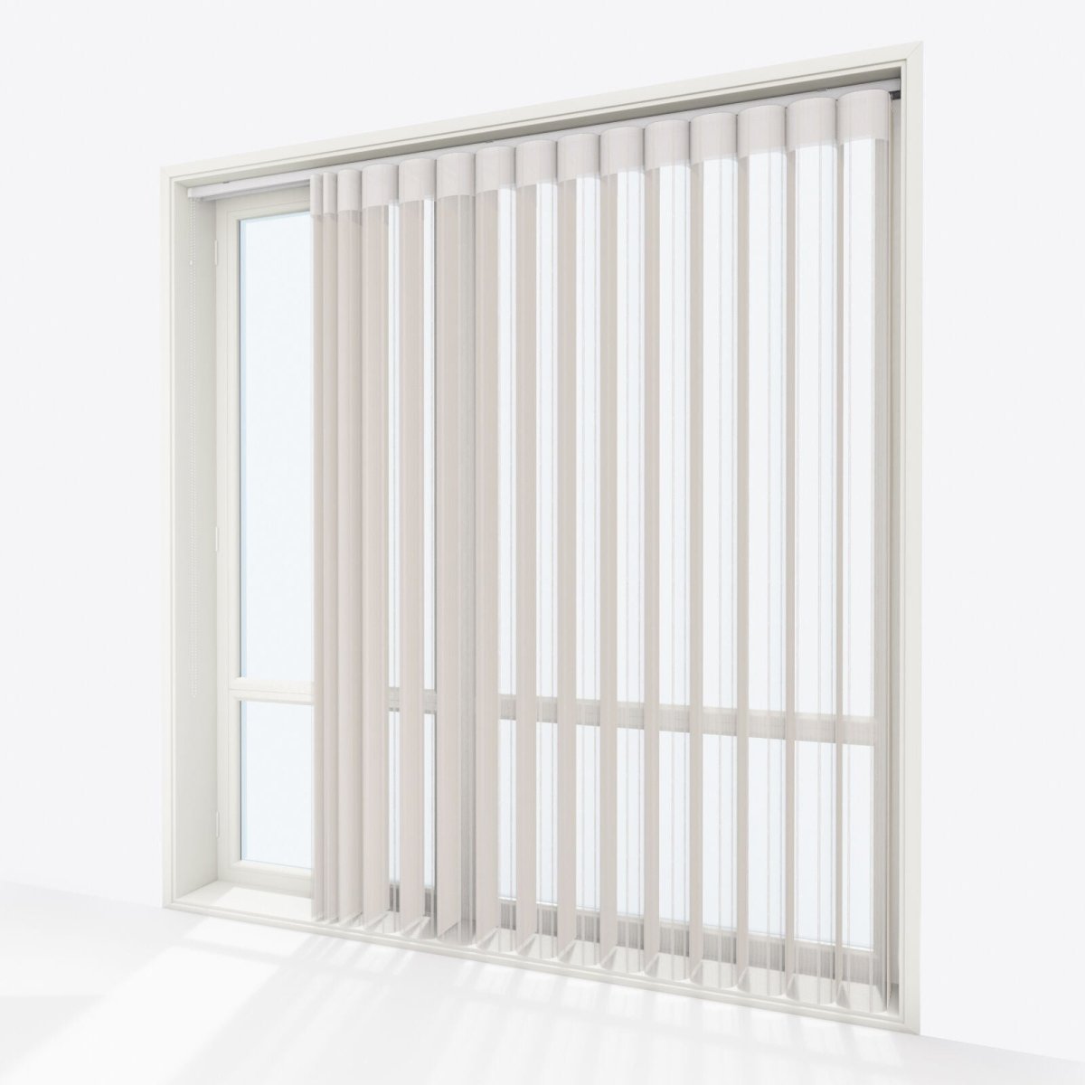 Stripe Pumice Stone Day & Night Vertical Sheer 40cm - Zen Shades