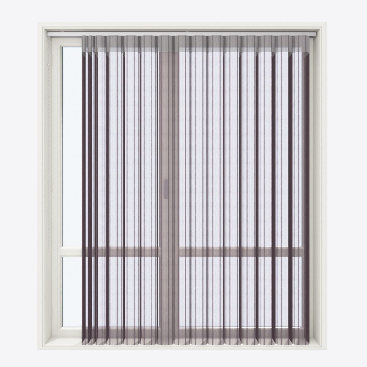 Stripe Purple Day & Night Vertical Sheer 40cm - Zen Shades