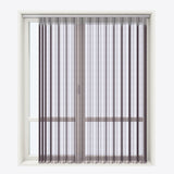 Stripe Purple Day & Night Vertical Sheer 40cm - Zen Shades