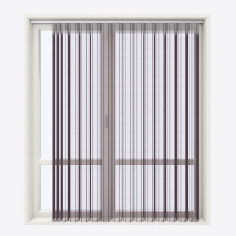 Stripe Purple Day & Night Vertical Sheer 40cm - Zen Shades
