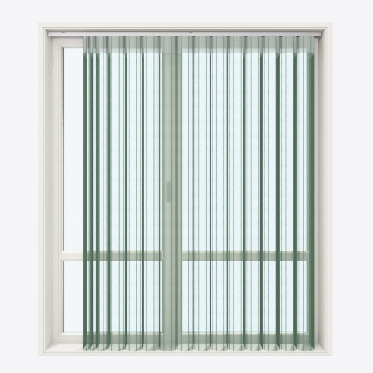 Stripe Refreshing Green Day & Night Vertical Sheer 40cm - Zen Shades