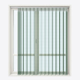 Stripe Refreshing Green Day & Night Vertical Sheer 40cm - Zen Shades