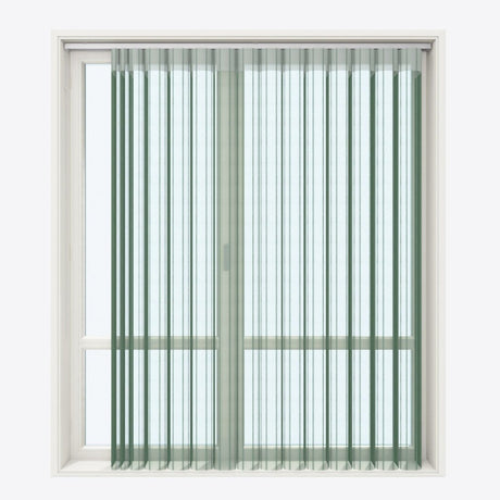 Stripe Refreshing Green Day & Night Vertical Sheer 40cm - Zen Shades