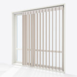 Stripe Savannah Tan Day & Night Vertical Sheer 40cm - Zen Shades
