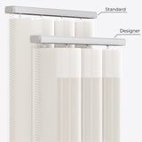 Stripe Star White Day & Night Vertical Sheer 40cm - Zen Shades