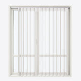 Stripe Star White Day & Night Vertical Sheer 40cm - Zen Shades