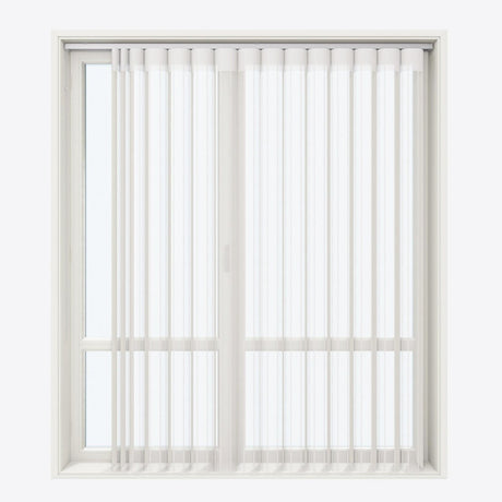 Stripe Star White Day & Night Vertical Sheer 40cm - Zen Shades