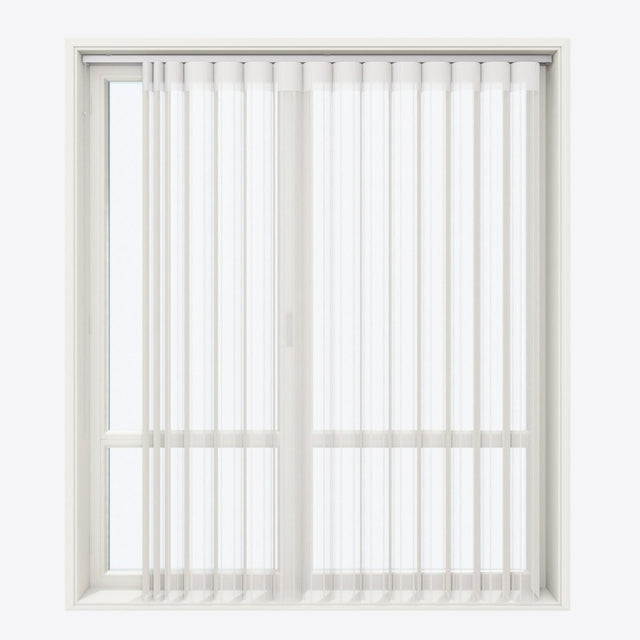 Stripe Star White Day & Night Vertical Sheer 40cm - Zen Shades