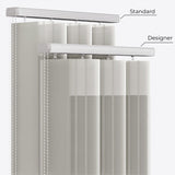 Stripe Stone Grey Day & Night Vertical Sheer 40cm - Zen Shades