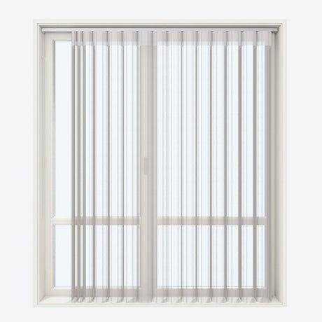 Stripe Stone Grey Day & Night Vertical Sheer 40cm - Zen Shades