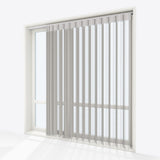 Stripe Stone Grey Day & Night Vertical Sheer 40cm - Zen Shades