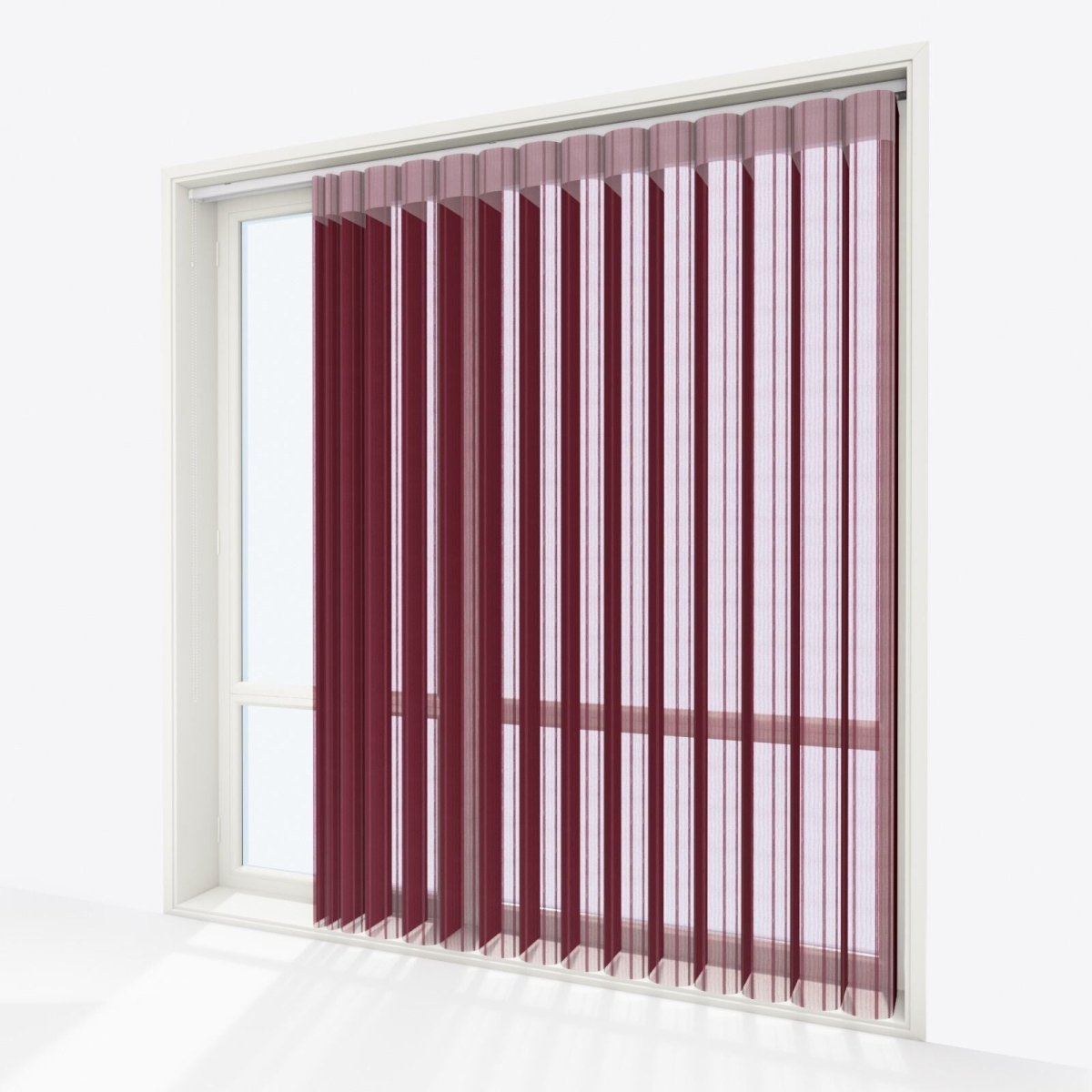 Stripe Syrah Day & Night Vertical Sheer 40cm - Zen Shades