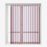 Stripe Syrah Day & Night Vertical Sheer 40cm - Zen Shades