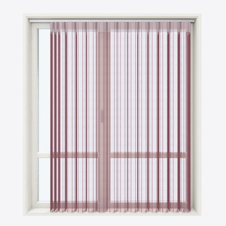 Stripe Syrah Day & Night Vertical Sheer 40cm - Zen Shades