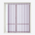 Stripe Vintage Violet Day & Night Vertical Sheer 40cm - Zen Shades
