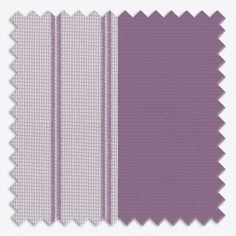 Stripe Vintage Violet Day & Night Vertical Sheer 40cm - Zen Shades