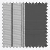 Stripe Volcanic Ash Day & Night Vertical Sheer 40cm - Zen Shades