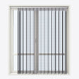 Stripe Volcanic Ash Day & Night Vertical Sheer 40cm - Zen Shades