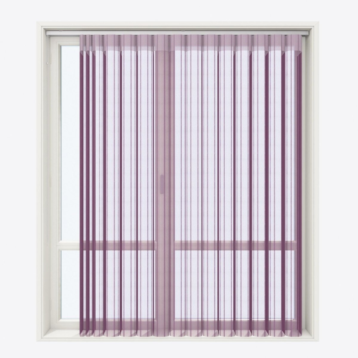 Stripe Winter Bloom Day & Night Vertical Sheer 40cm - Zen Shades