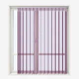 Stripe Winter Bloom Day & Night Vertical Sheer 40cm - Zen Shades