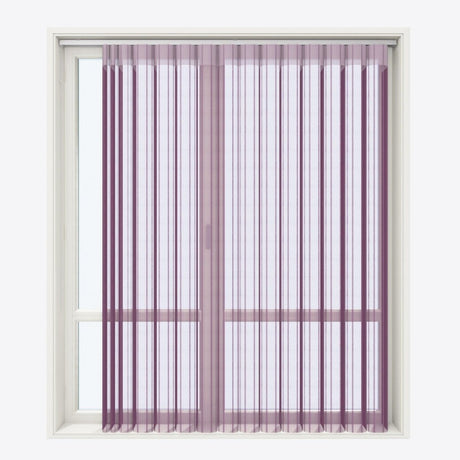 Stripe Winter Bloom Day & Night Vertical Sheer 40cm - Zen Shades