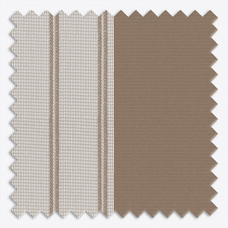 Stripe Woodsmoke Day & Night Vertical Sheer 40cm - Zen Shades