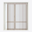 Stripe Woodsmoke Day & Night Vertical Sheer 40cm - Zen Shades